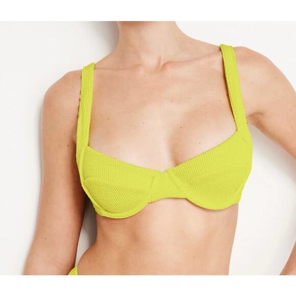 NWT Good American ALWAYS FITS DEMI BIKINI TOP | PALO VERDE size-S - Picture 1 of 4